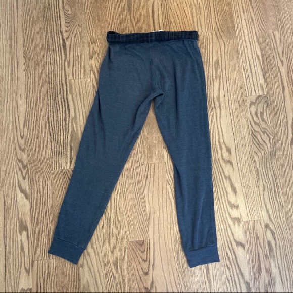 MONROW jogger sweatpants XS with plaid fold over - Picture 3 of 4